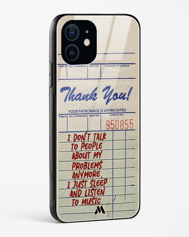 Dont Talk to People Glass Case Phone Cover (Apple)