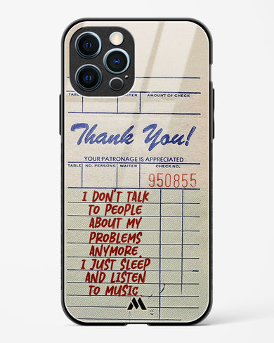 Dont Talk to People Glass Case Phone Cover (Apple)