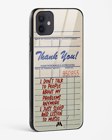 Dont Talk to People Glass Case Phone Cover (Apple)