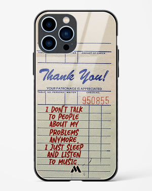 Dont Talk to People Glass Case Phone Cover (Apple)