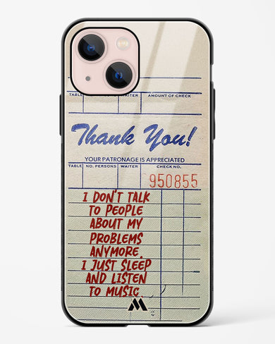 Dont Talk to People Glass Case Phone Cover (Apple)