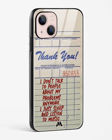 Dont Talk to People Glass Case Phone Cover (Apple)