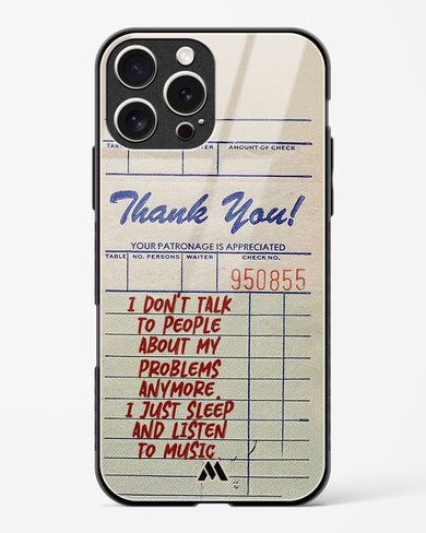 Dont Talk to People Glass Case Phone Cover (Apple)