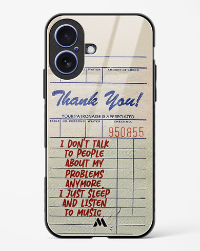 Dont Talk to People Glass Case Phone Cover (Apple)