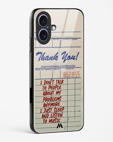 Dont Talk to People Glass Case Phone Cover (Apple)