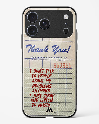 Dont Talk to People Glass Case Phone Cover (Apple)