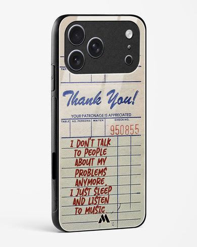 Dont Talk to People Glass Case Phone Cover (Apple)