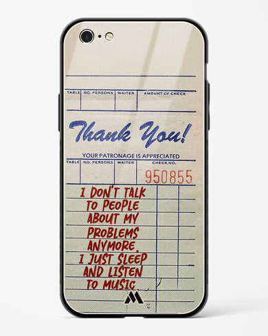 Dont Talk to People Glass Case Phone Cover (Apple)