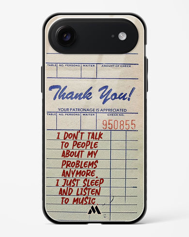 Dont Talk to People Glass Case Phone Cover (Apple)