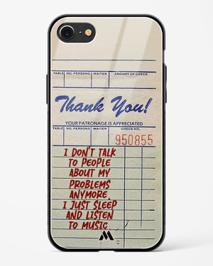 Dont Talk to People Glass Case Phone Cover (Apple)