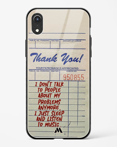 Dont Talk to People Glass Case Phone Cover (Apple)