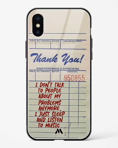 Dont Talk to People Glass Case Phone Cover (Apple)