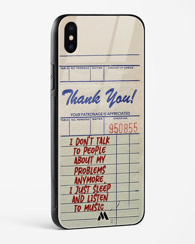 Dont Talk to People Glass Case Phone Cover (Apple)