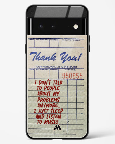 Dont Talk to People Glass Case Phone Cover (Google)