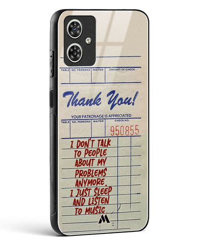 Dont Talk to People Glass Case Phone Cover (Motorola)