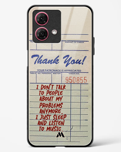 Dont Talk to People Glass Case Phone Cover (Motorola)