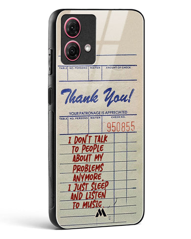 Dont Talk to People Glass Case Phone Cover (Motorola)