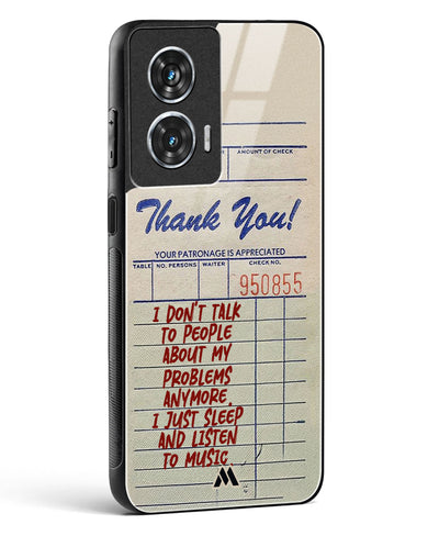 Dont Talk to People Glass Case Phone Cover (Motorola)