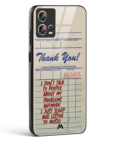 Dont Talk to People Glass Case Phone Cover (Motorola)