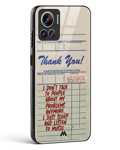 Dont Talk to People Glass Case Phone Cover (Motorola)