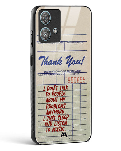 Dont Talk to People Glass Case Phone Cover (Motorola)