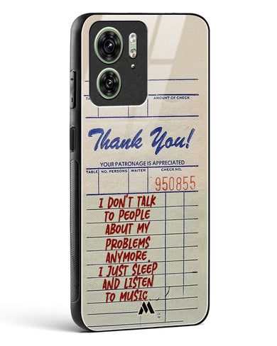 Dont Talk to People Glass Case Phone Cover (Motorola)