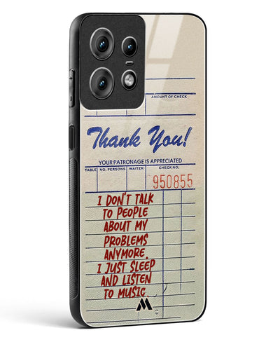 Dont Talk to People Glass Case Phone Cover (Motorola)