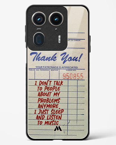 Dont Talk to People Glass Case Phone Cover (Motorola)