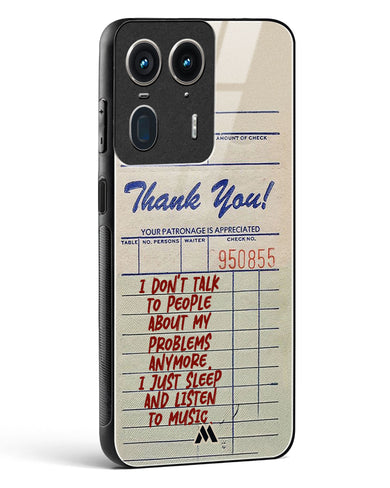 Dont Talk to People Glass Case Phone Cover (Motorola)