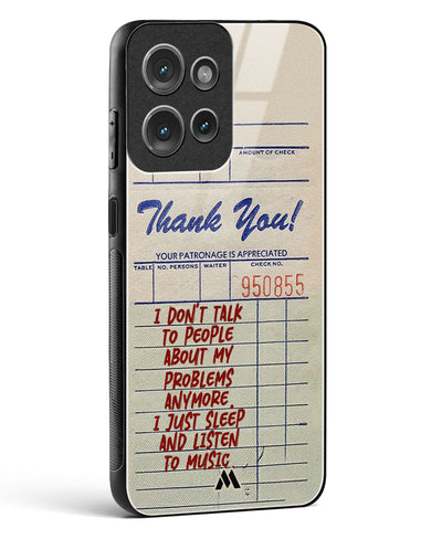 Dont Talk to People Glass Case Phone Cover (Motorola)