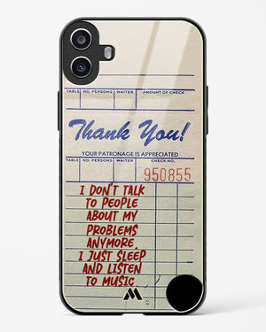 Dont Talk to People Glass Case Phone Cover (Nothing)