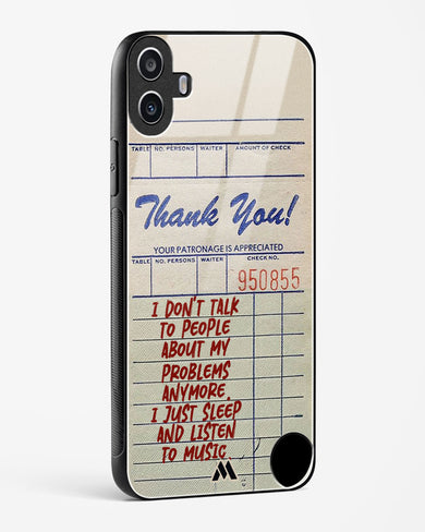 Dont Talk to People Glass Case Phone Cover (Nothing)