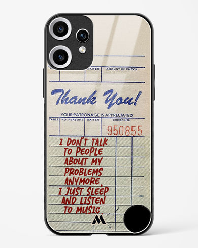 Dont Talk to People Glass Case Phone Cover (Nothing)