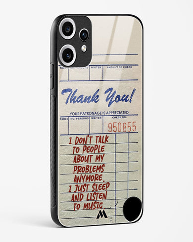Dont Talk to People Glass Case Phone Cover (Nothing)
