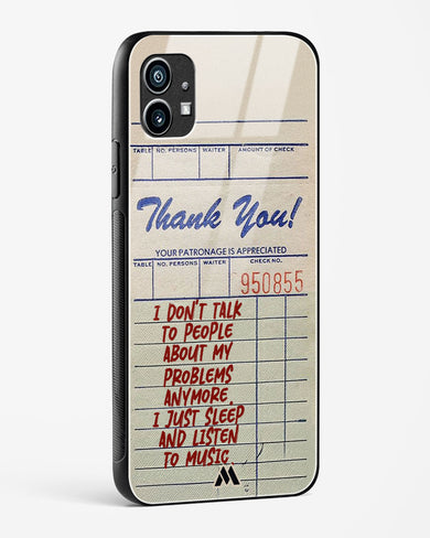 Dont Talk to People Glass Case Phone Cover (Nothing)