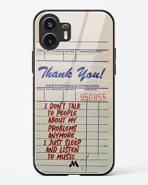 Dont Talk to People Glass Case Phone Cover (Nothing)