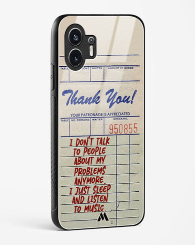 Dont Talk to People Glass Case Phone Cover (Nothing)