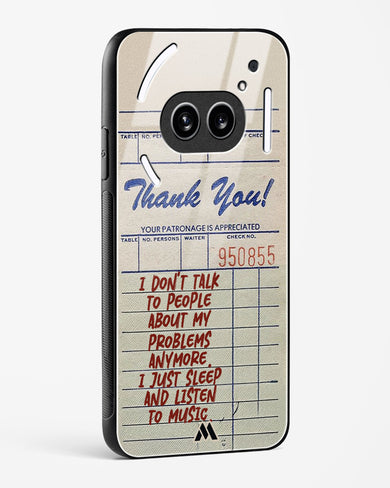 Dont Talk to People Glass Case Phone Cover (Nothing)