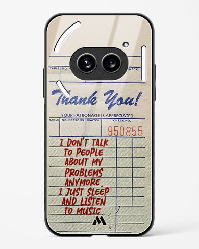 Dont Talk to People Glass Case Phone Cover (Nothing)