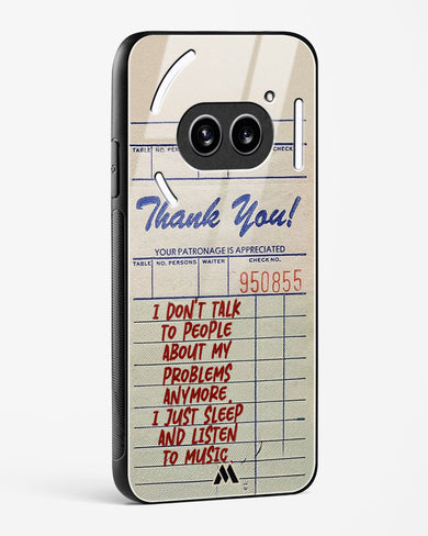 Dont Talk to People Glass Case Phone Cover (Nothing)