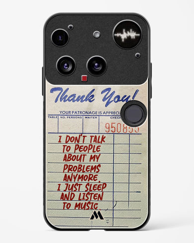 Dont Talk to People Glass Case Phone Cover (Nothing)