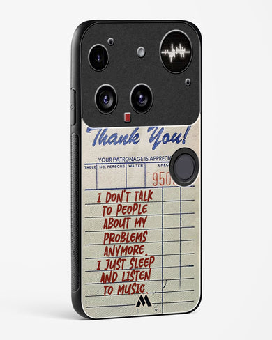 Dont Talk to People Glass Case Phone Cover (Nothing)