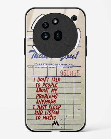 Dont Talk to People Glass Case Phone Cover (Nothing)