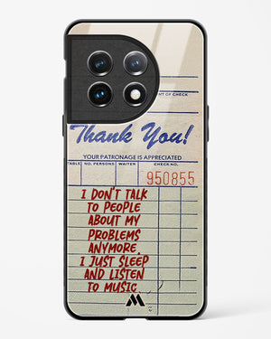 Dont Talk to People Glass Case Phone Cover (OnePlus)