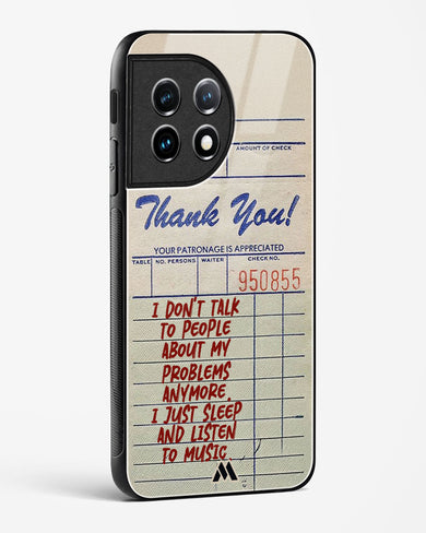 Dont Talk to People Glass Case Phone Cover (OnePlus)