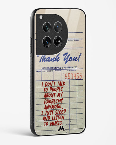 Dont Talk to People Glass Case Phone Cover (OnePlus)