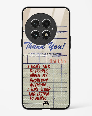 Dont Talk to People Glass Case Phone Cover (OnePlus)