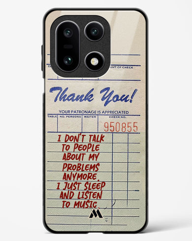 Dont Talk to People Glass Case Phone Cover (OnePlus)