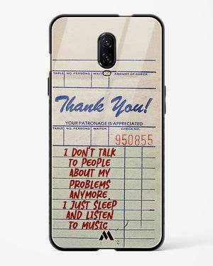 Dont Talk to People Glass Case Phone Cover (OnePlus)