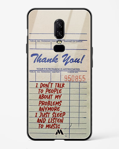 Dont Talk to People Glass Case Phone Cover (OnePlus)